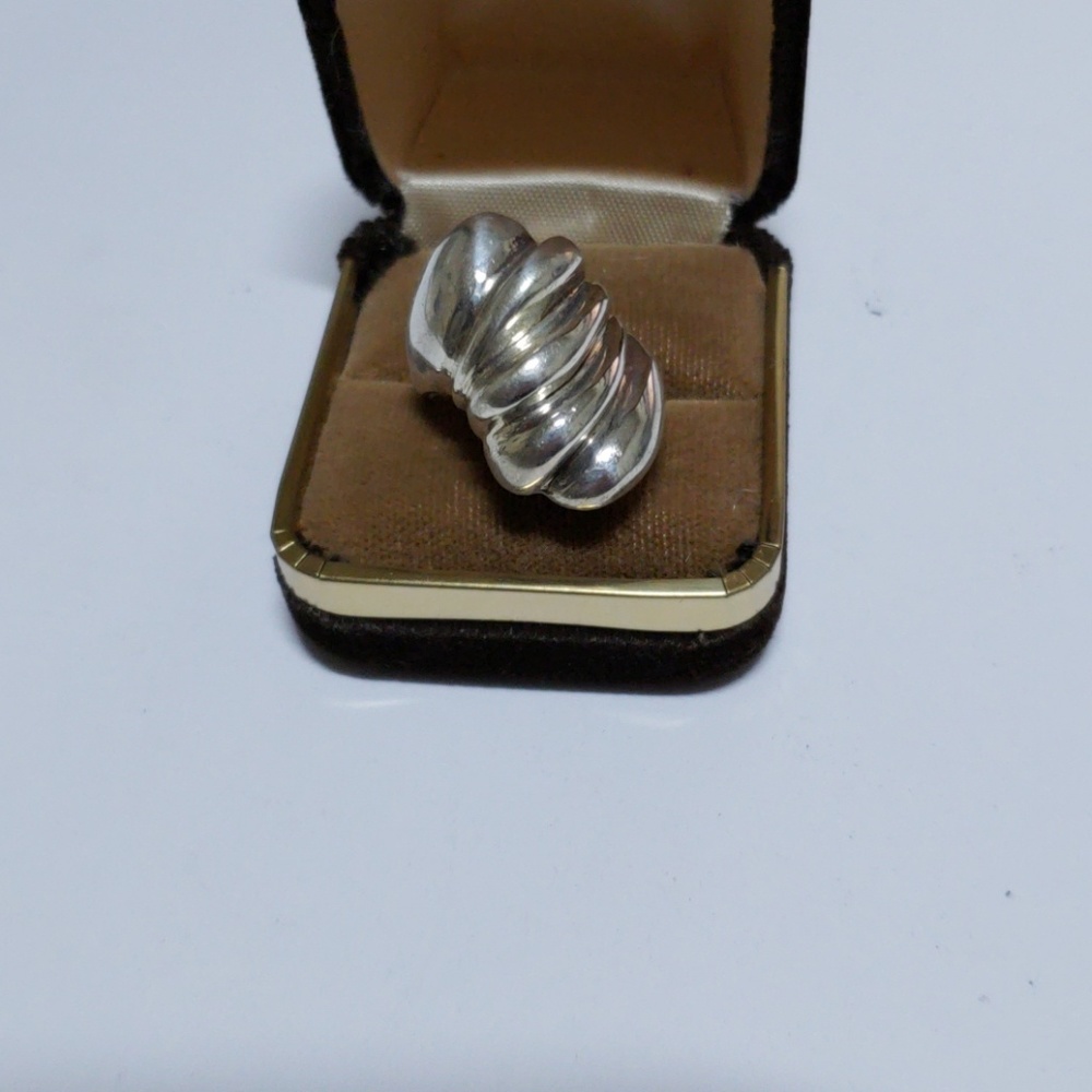 Sterling silver dome ring